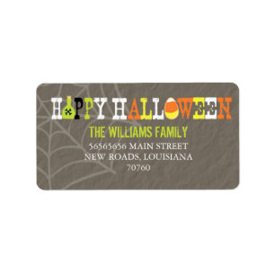 Étiquette Halloween heureux (meilleure récompense