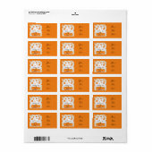 Étiquette Halloween Mood (Feuille entière)