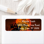 Étiquette Halloween personnalisée (En situation)