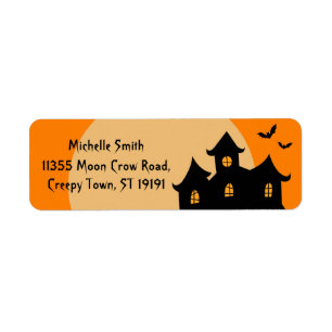 Étiquette Halloween personnalisée
