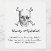 Étiquette Halloween Poison Win (Étiquettes simples)