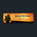 Étiquette Halloween Pumpkin Return Address<br><div class="desc">Halloween Pumpkin Return Address Label. For further customization,  please click the "Customize it" button and use our design tool to modify this template.</div>