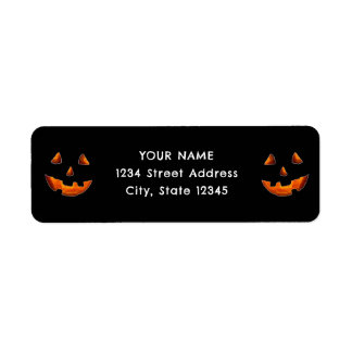 Étiquette Halloween return-address label