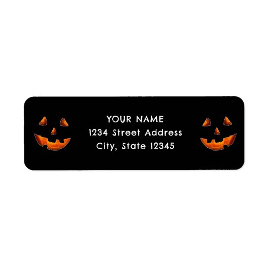 Étiquette Halloween return-address label (Devant)