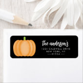 Étiquette Halloween Return Address Labels (En situation)