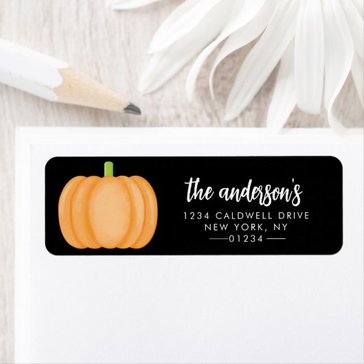 Étiquette Halloween Return Address Labels (En situation)