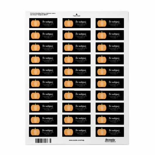 Étiquette Halloween Return Address Labels (Feuille entière)