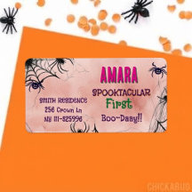 Halloween Rose et araignées Anniversaire Halloween