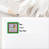 Étiquette Halloween Silky Terrier (En situation)