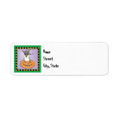 Étiquette Halloween Smooth Collie (Devant)