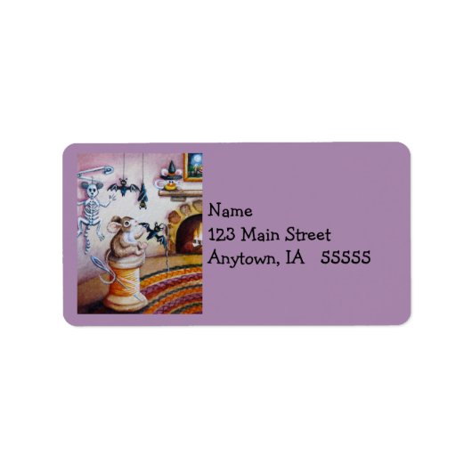 Étiquette Halloween Souris pendante Décorations chauve-souri (Devant)