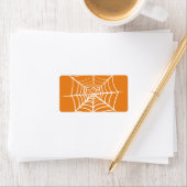 Étiquette Halloween Spider Web (En situation)