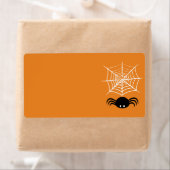 Étiquette Halloween Spider Web (En situation)