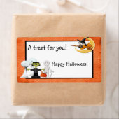 Étiquette Halloween Spooks (En situation)