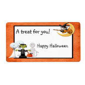 Étiquette Halloween Spooks (Devant)
