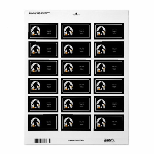 Étiquette Halloween Squatchin' (Feuille entière)