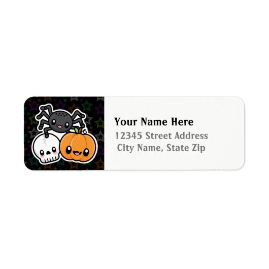 Étiquette Halloween Treats return address labels (Devant)