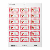 Étiquette Hammam à la confiture de framboise maison (Feuille entière)