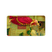 Étiquette Hamsa et Damayanti par Raja Ravi Varma (Devant)