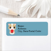 Étiquette Hamster amour fraise par Pocket*Lounge (En situation)