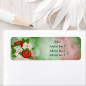 Étiquette Hand-Drawn Apple Address Labels – Rustic (En situation)