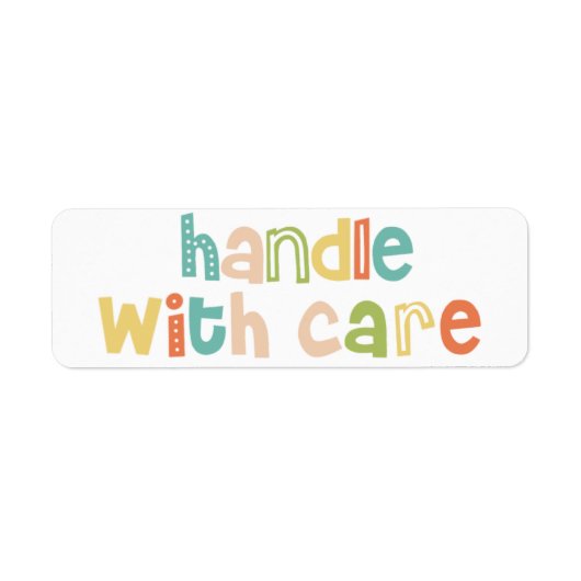 Étiquette Handle amusante avec conception soignée (Devant)