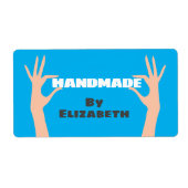 Étiquette Handmade by you (Devant)