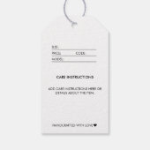 Étiquette Hanging noir Afficher le prix Hang (Dos)