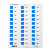 Étiquette Hanoukka Menorah (Feuille entière)