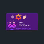 Étiquette Hanoukka Menorah et Dreidels<br><div class="desc">.Célébrez huit jours et huit nuits du Festival des lumières avec des cartes Hanoukka et des cadeaux. La fête des lumières est ici. Allumez la menorah, jouez avec le dreidel et festoyez sur les latkes et les sufganiyots. Célébrez l'esprit d'Hanoukka avec vos amis, votre famille et vos proches en leur...</div>