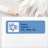 Étiquette Hanukah Gelt et Dreidels (En situation)