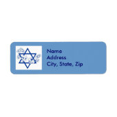 Étiquette Hanukah Gelt et Dreidels (Devant)