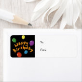 Étiquette Happy_anniversaire, À : De : (En situation)