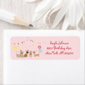 Étiquette Happy Birthday Dog Party (En situation)