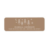 Étiquette Happy Camper Baby shower Adresse (Devant)