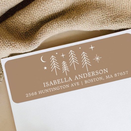 Étiquette Happy Camper Baby shower Adresse