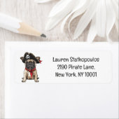 Étiquette Happy Halloween Pirate French Bulldog (En situation)