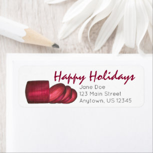 Étiquette Happy Holidays Cranberry Sauce Address Labels