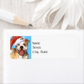 Étiquette Happy Howlidays APBT (En situation)