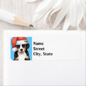 Étiquette Happy Howlidays Berner (En situation)