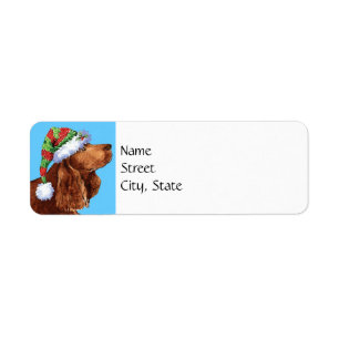 Étiquette Happy Howlidays Field Spaniel Label