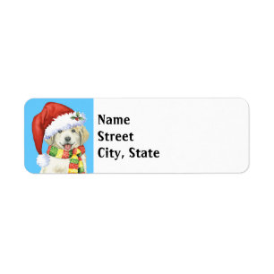 Étiquette Happy Howlidays Great Pyrenees