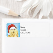 Étiquette Happy Howlidays Komondor (En situation)