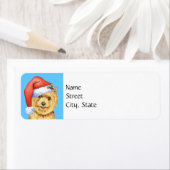 Étiquette Happy Howlidays Norwich Terrier (En situation)