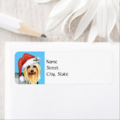 Étiquette Happy Howlidays Silky Terrier (En situation)