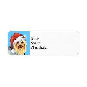 Étiquette Happy Howlidays Silky Terrier