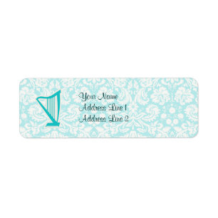 Étiquette Harpe turquoise