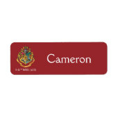 Étiquette Harry Potter | Cimier de Poudlard - Couleur complè (Devant)