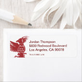 Étiquette HARRY POTTER™ Fawkes & Cauldrons Graphique de vaca (En situation)