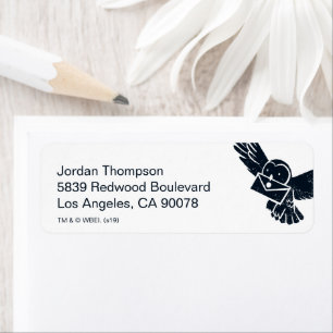 Étiquette HARRY POTTER™ Hedwig livre la lettre de vacances